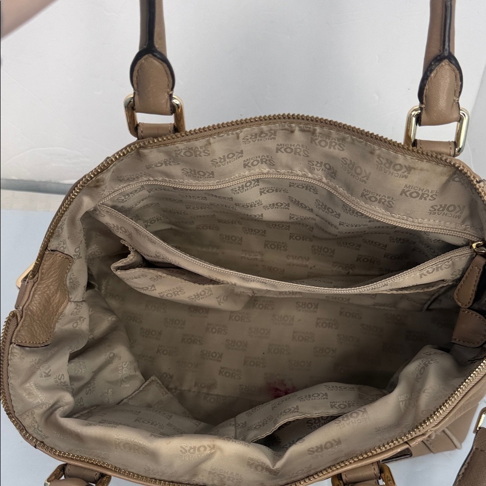 Michael Kors Brown Leather Satchel - Picture 8 of 12